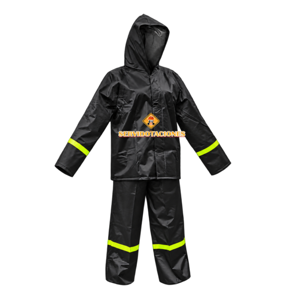 Conjunto impermeable dos piezas negro Conjunto Impermeable Negro