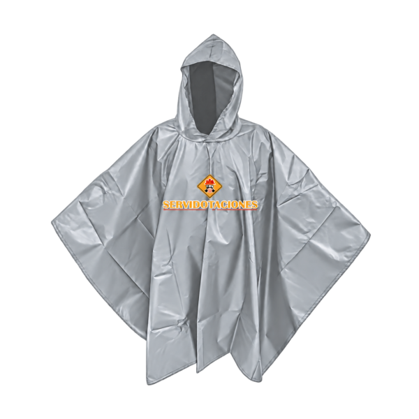 capa impermeable gris Capa Impermeable Gris
