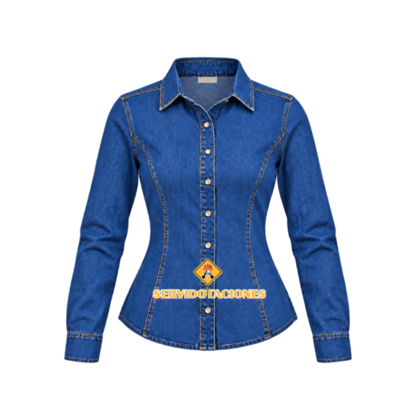 Camisa jean dama Camisa Jean 7onz Caballero - Dama